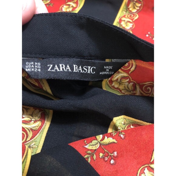 Zara Basic Japanese Style Kimono, Giesha Girl, Shirt Dress, Enamel Buttons XS - Picture 9 of 10